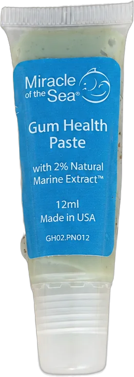 A tube of Gum Health Paste